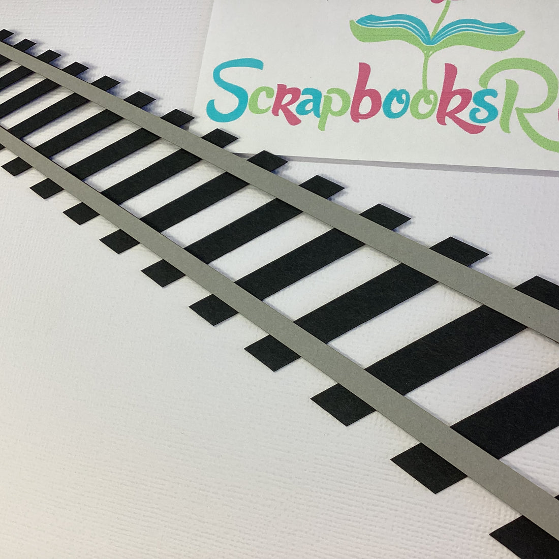 Laser Cuts TRAIN TRACK Diecut Embellishment