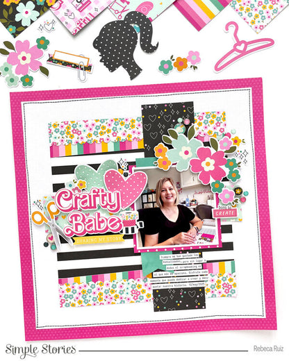 Simple Stories CRAFTY BABE Cardstock Stickers 79pc