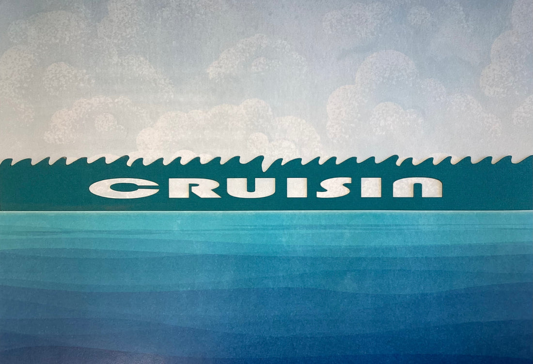 CRUISIN Wave Title Laser Die Cut