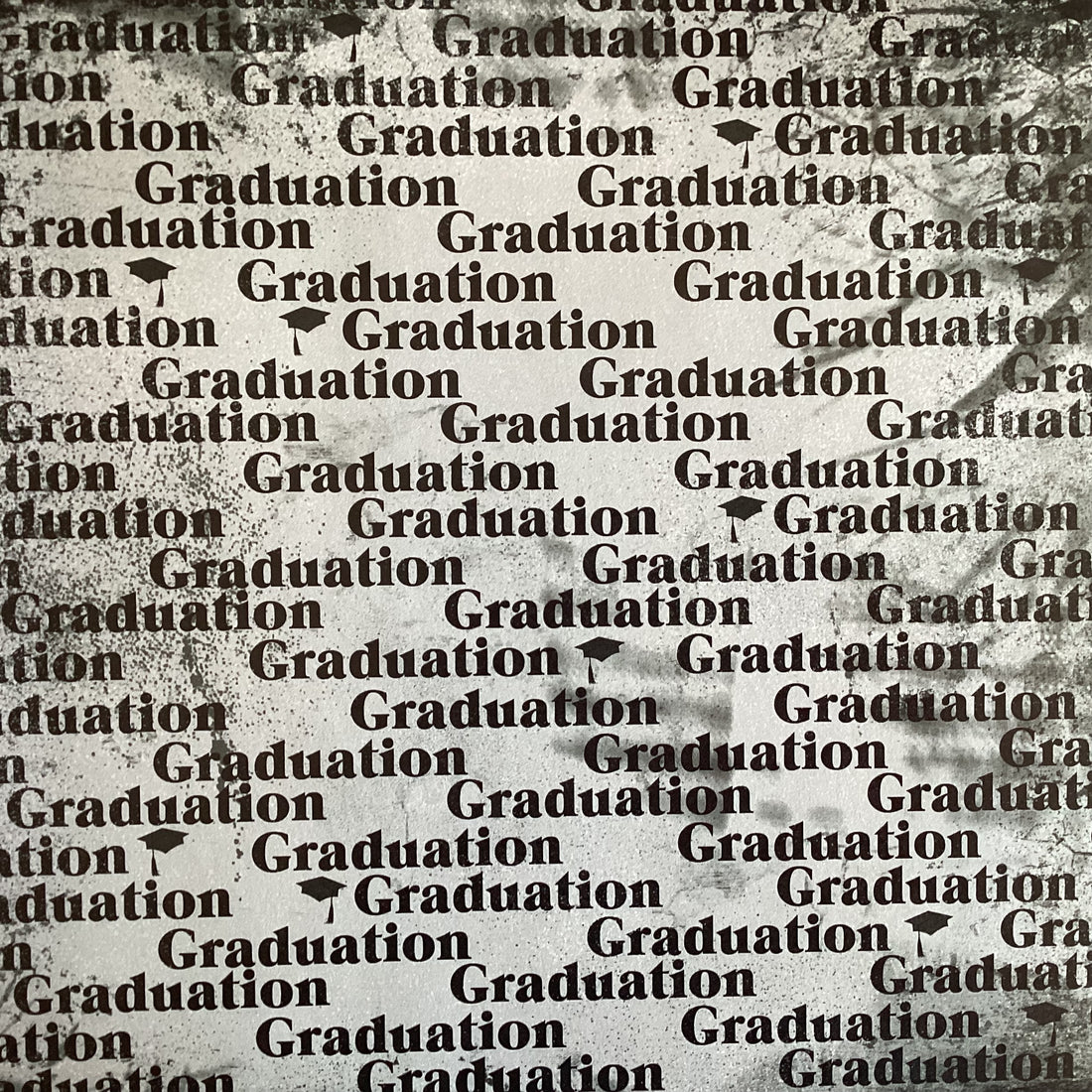 Custom Class of GRADUATION BACKGROUND 12"X12" Scrapbook Paper