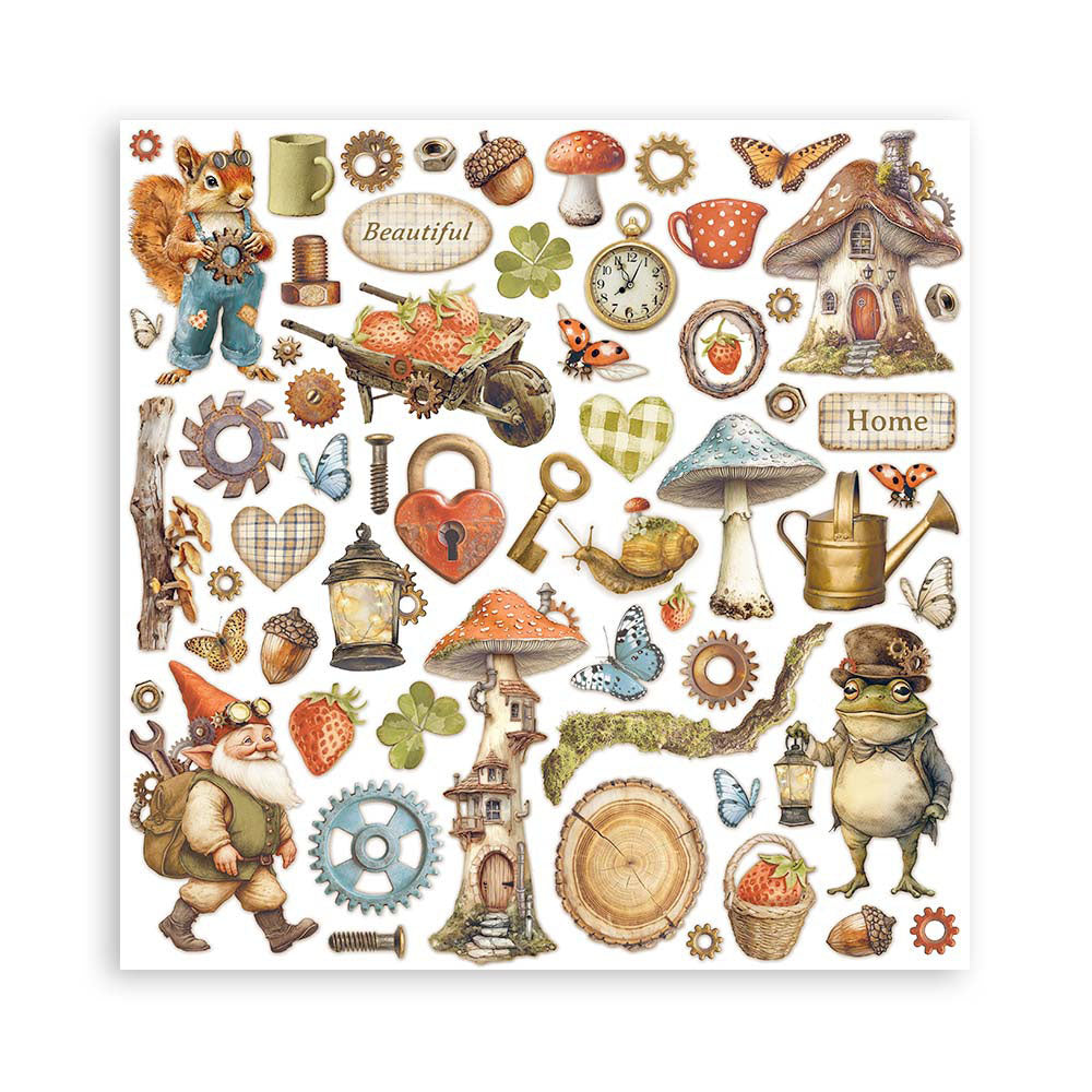 Stamperia HIDDEN GROVE MAXI PAD 12&quot;X12&quot; Scrapbook Paper Pack