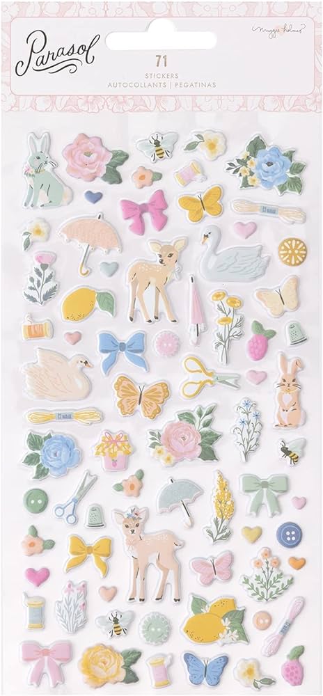 American Crafts Parasol Puffy Stickers