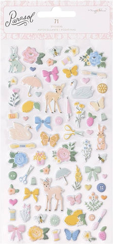 American Crafts Parasol Puffy Stickers