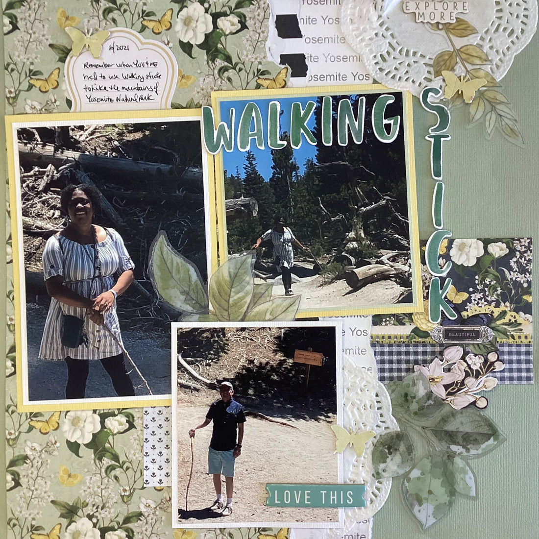 Simple Stories Simple Vintage Indigo Garden SO LOVELY 12x12 Scrapbook Paper