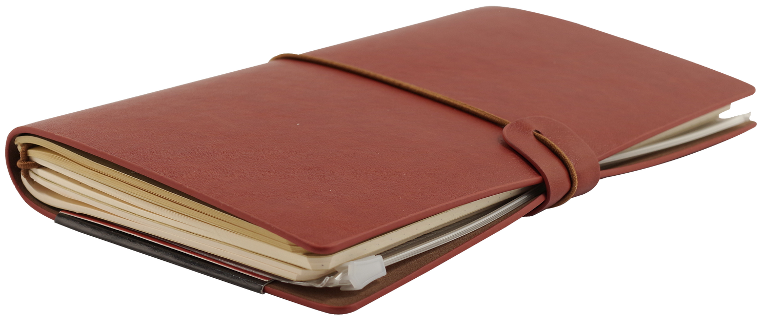 Peter Pauper VOYAGER BURGUNDY Travel Journal Notebook