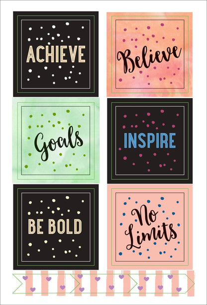 Peter Pauper Planner Stickers SHE BELIEVED SHE COULD Essentials