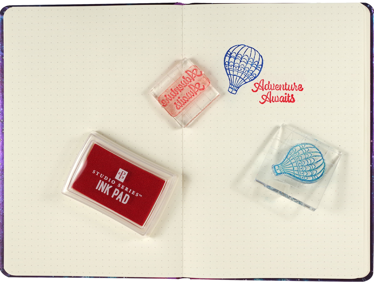 Peter Pauper TRAVEL Clear Silicone Stamp Set