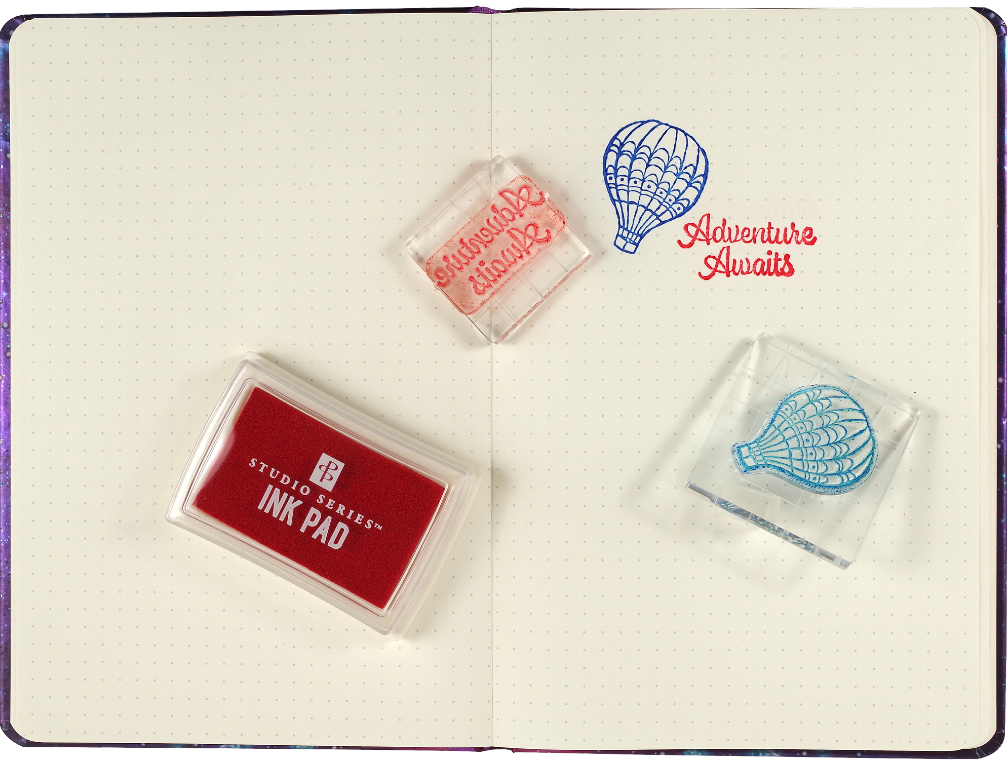 Peter Pauper TRAVEL Clear Silicone Stamp Set