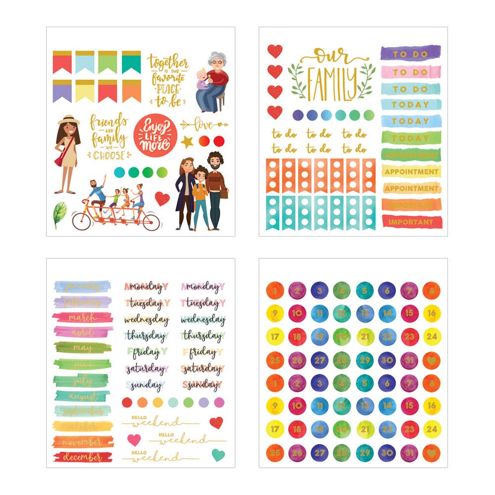Paper House FAMILY LIFE Mini Sticker Book