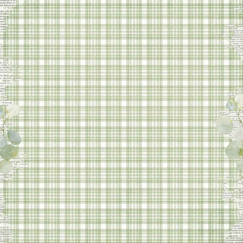 Simple Stories SIMPLE VINTAGE MEADOW FLOWERS Seeds of Kindness 12”X12” Scrapbook Paper