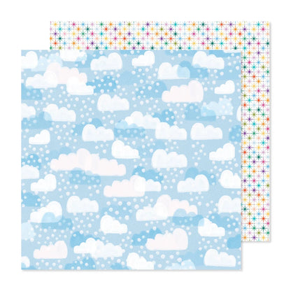 Shimelle Main Character Energy BLUE SKIES 12"X12" Scrapbook Paper