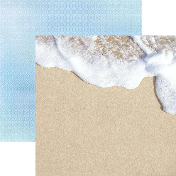 Paper House At The Beach SEASHORE 12X12 Scrapbook Paper