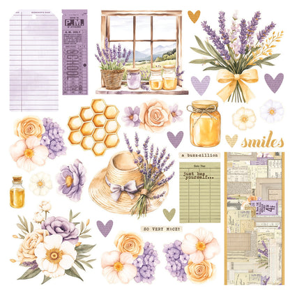 Simple Stories Simple Cards SIMPLE VINTAGE LAVENDER FIELDS Card Kit