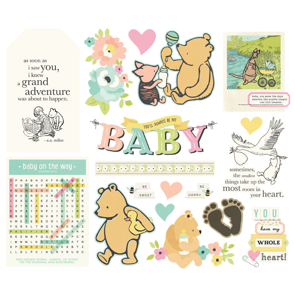 Simple Stories SAY CHEESE CLASSIC POOH BABY Big Bits 18pc