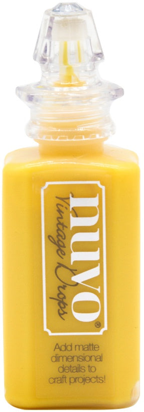 Nuvo Vintage Drops YELLOW BRICK ROAD Matte Enamel Dots 1oz