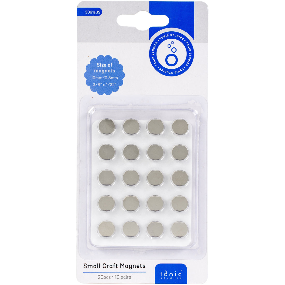 Tonic SMALL CRAFT MAGNETS 20 Magnetic Discs 10mm