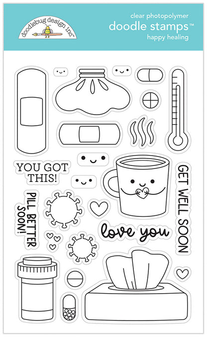 Doodlebug HAPPY HEALING Stamp and Die SET