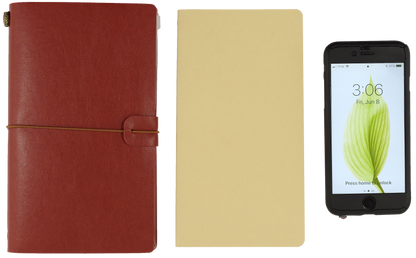 Peter Pauper VOYAGER BURGUNDY Travel Journal Notebook