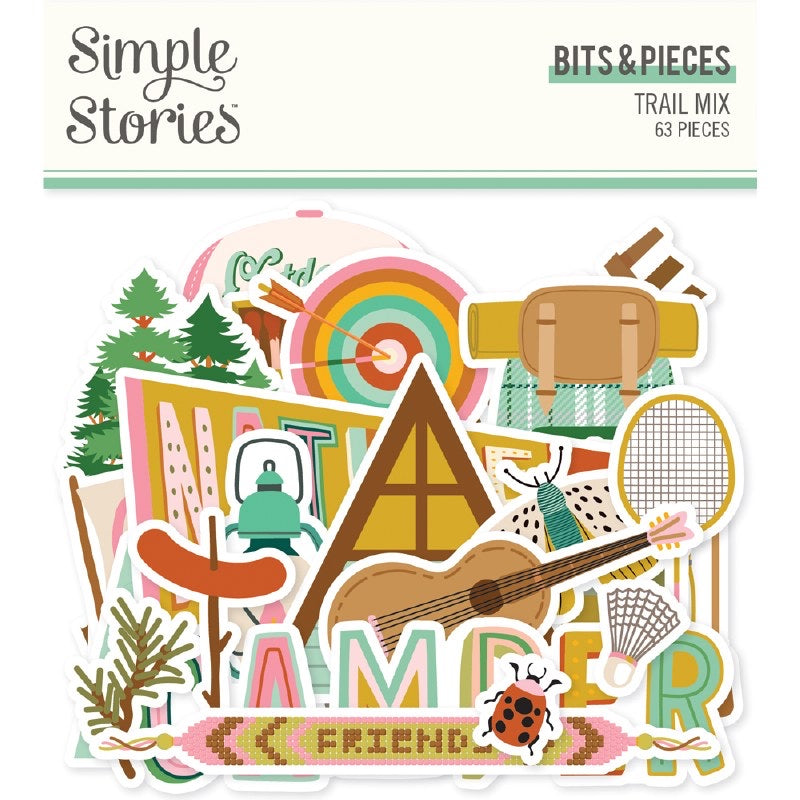 Simple Stories TRAIL MIX Bits &amp; Pieces 63pc