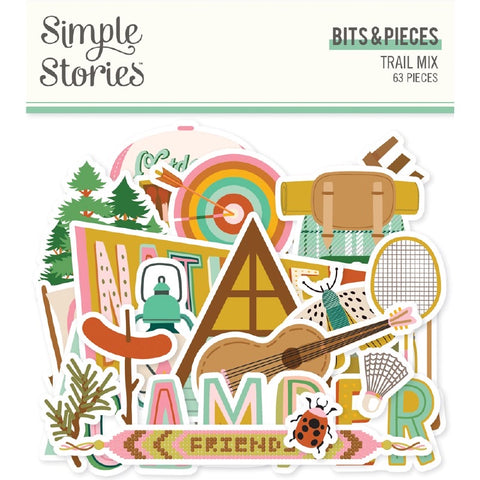 Simple Stories TRAIL MIX Bits & Pieces 63pc