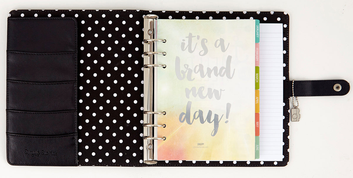 Simple Stories Carpe Diem SNAP BLACK A5 Planner