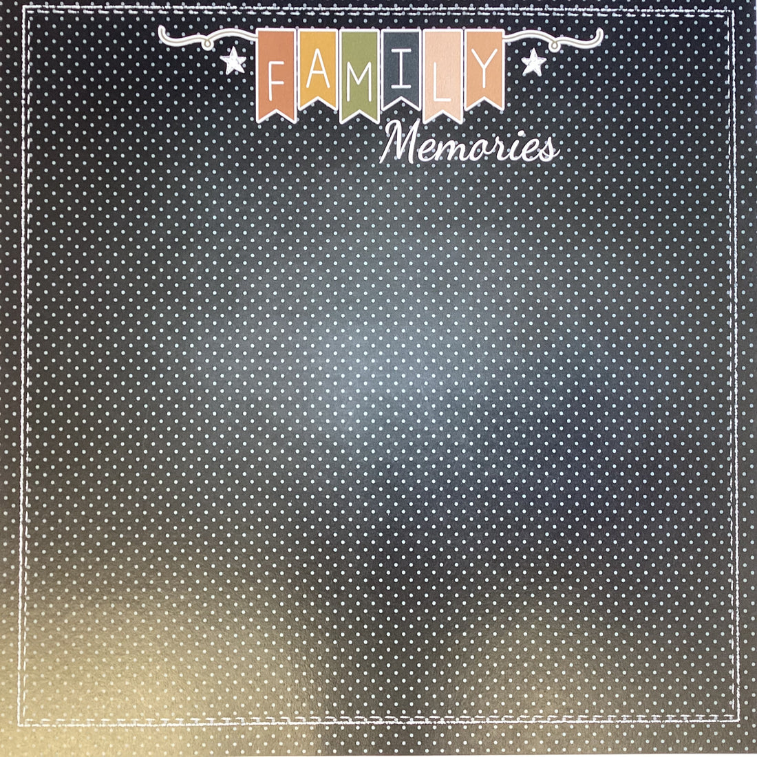 Magical FAMILY MEMORIES 12X12 Scrapbook Paper