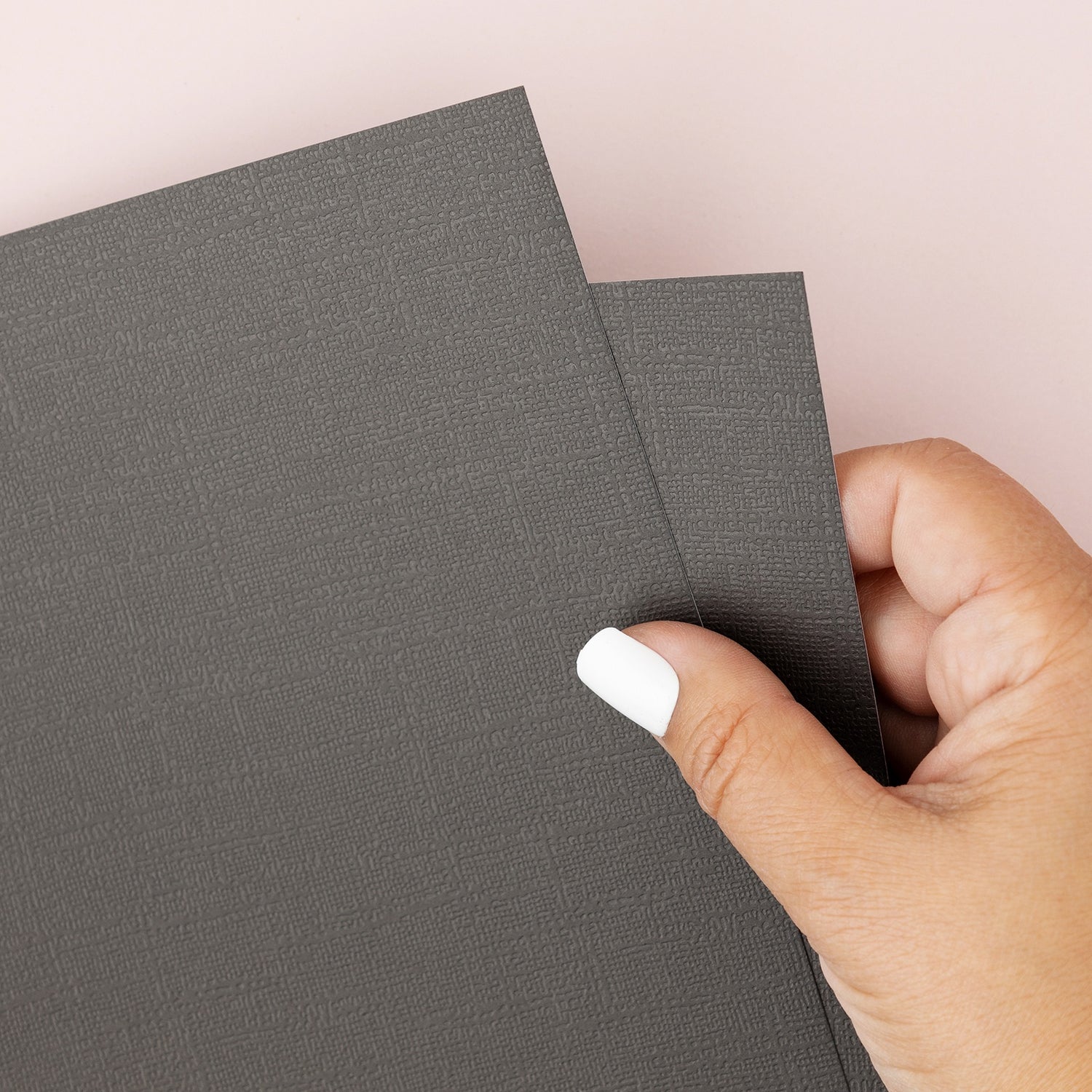 Colorbok 12”x12” Textured Cardstock MIDNIGHT BLACK 30 Sheets