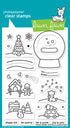 Lawn Fawn SNOW GLOBE SCENES Clear Stamps 23pc