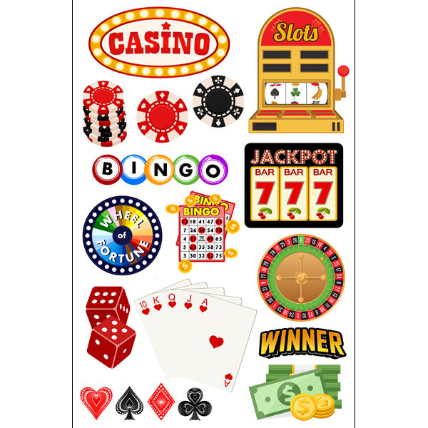 Scrapbook Customs CASINO EMBELLISHMENTS Laser DieCuts