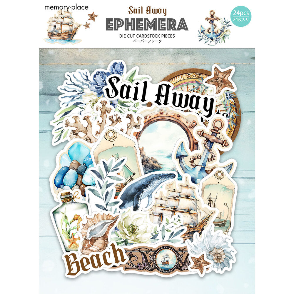 Memory Place SAIL AWAY Ephemera DieCuts 24pc