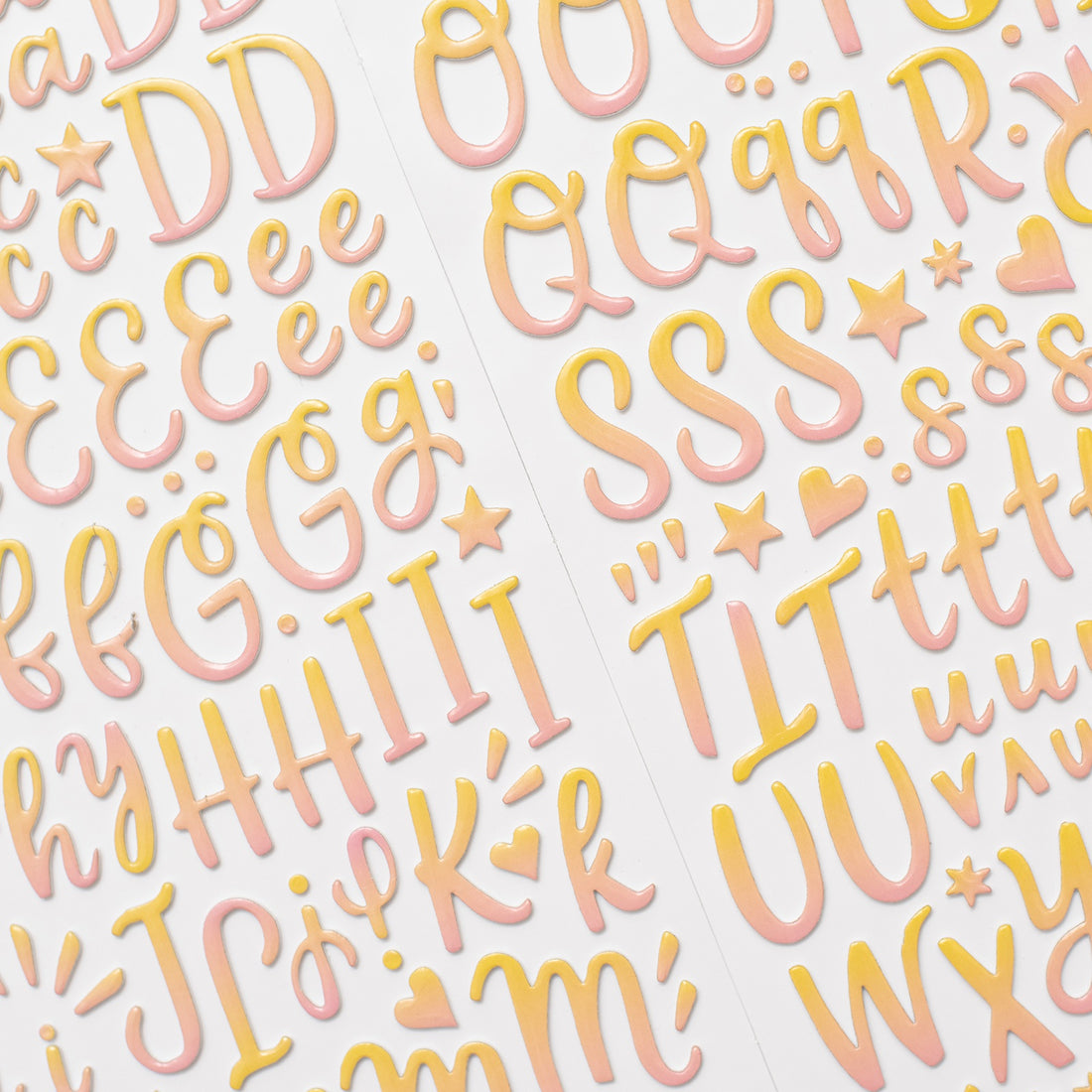 Thickers SUNSET Foam Cardstock Letter Stickers