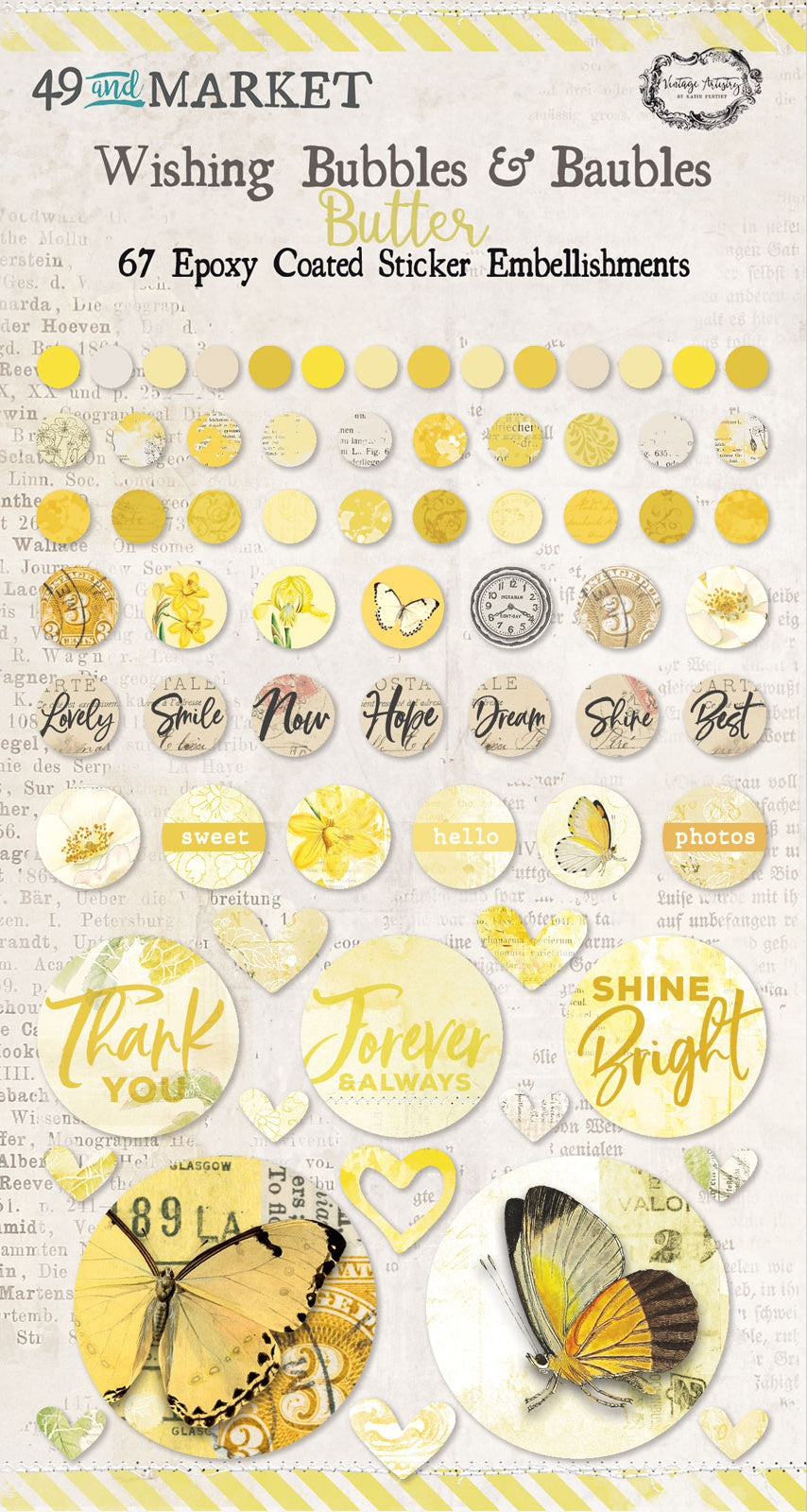 49 and Market Vintage Artistry WISHING BUBBLES & BAUBLES 67pc