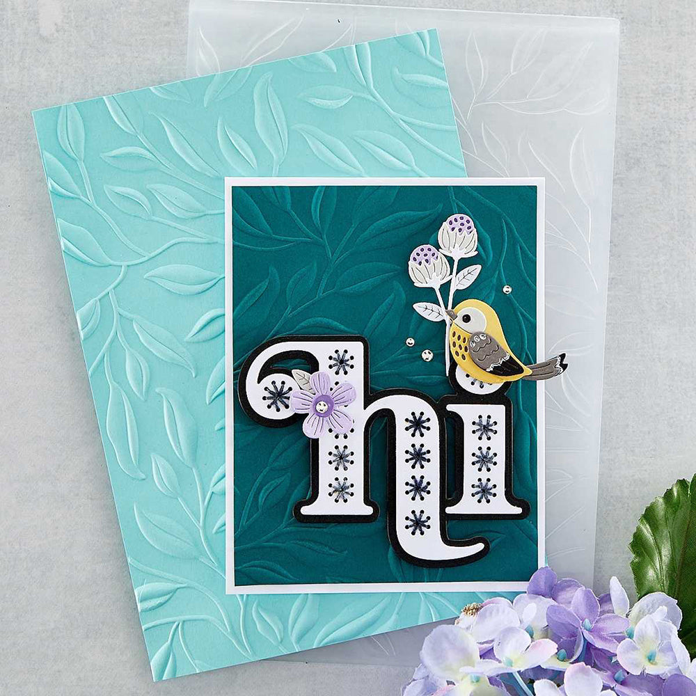 Spellbinders LEAFY 3D Embossing Folder