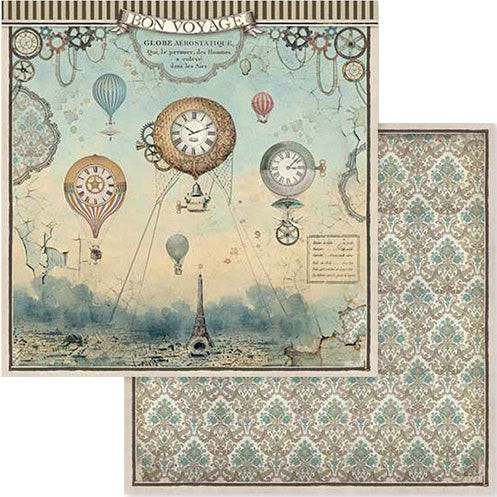 Stamperia VOYAGES FANTASTIQUES 8"X8" Scrapbook Paper Pack