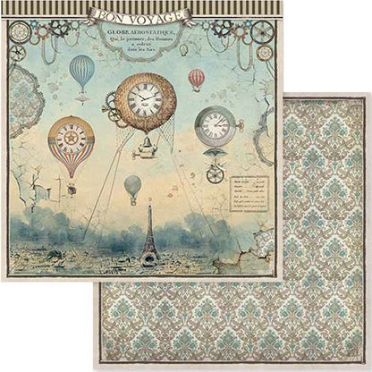 Stamperia VOYAGES FANTASTIQUES 8"X8" Scrapbook Paper Pack