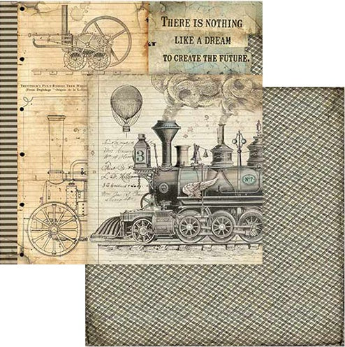 Stamperia VOYAGES FANTASTIQUES 8"X8" Scrapbook Paper Pack