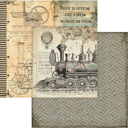 Stamperia VOYAGES FANTASTIQUES 8"X8" Scrapbook Paper Pack