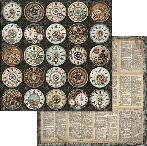 Stamperia VOYAGES FANTASTIQUES 8"X8" Scrapbook Paper Pack