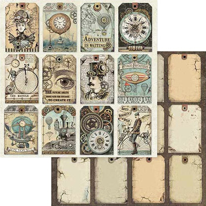 Stamperia VOYAGES FANTASTIQUES 8"X8" Scrapbook Paper Pack