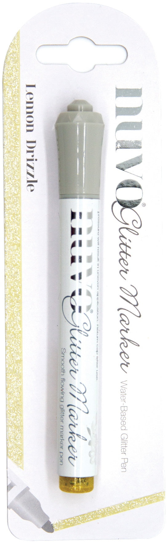 Nuvo Glitter Marker LEMON DRIZZLE Water-based Pen