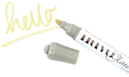 Nuvo Glitter Marker LEMON DRIZZLE Water-based Pen