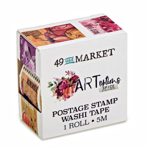49 and Market Artoptions SPICE POSTAGE STAMP WASHI TAPE 1 Roll