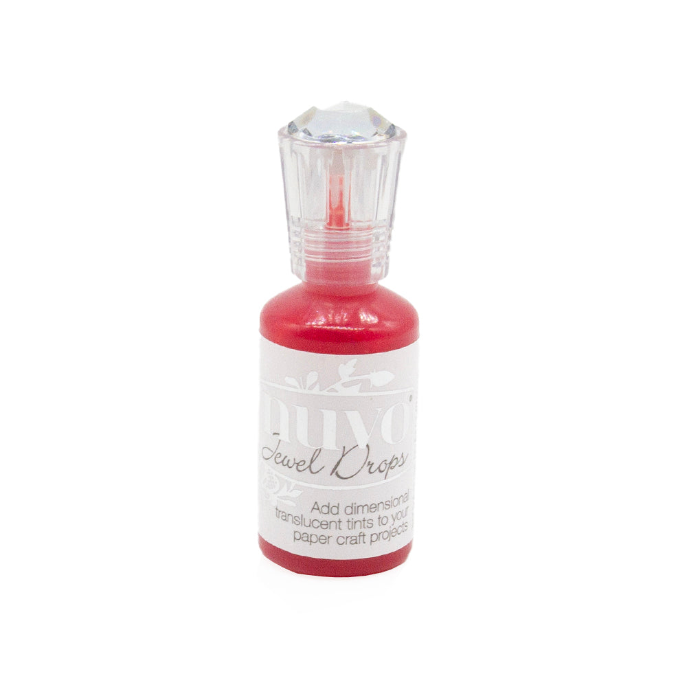 Nuvo Jewel Drops HOLLY BERRIES Translucent Enamel Dots 1oz