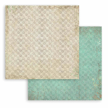 Stamperia Maxi Backgrounds BROCANTE ANTIQUES 12&quot;X12&quot; Scrapbook Paper Pack