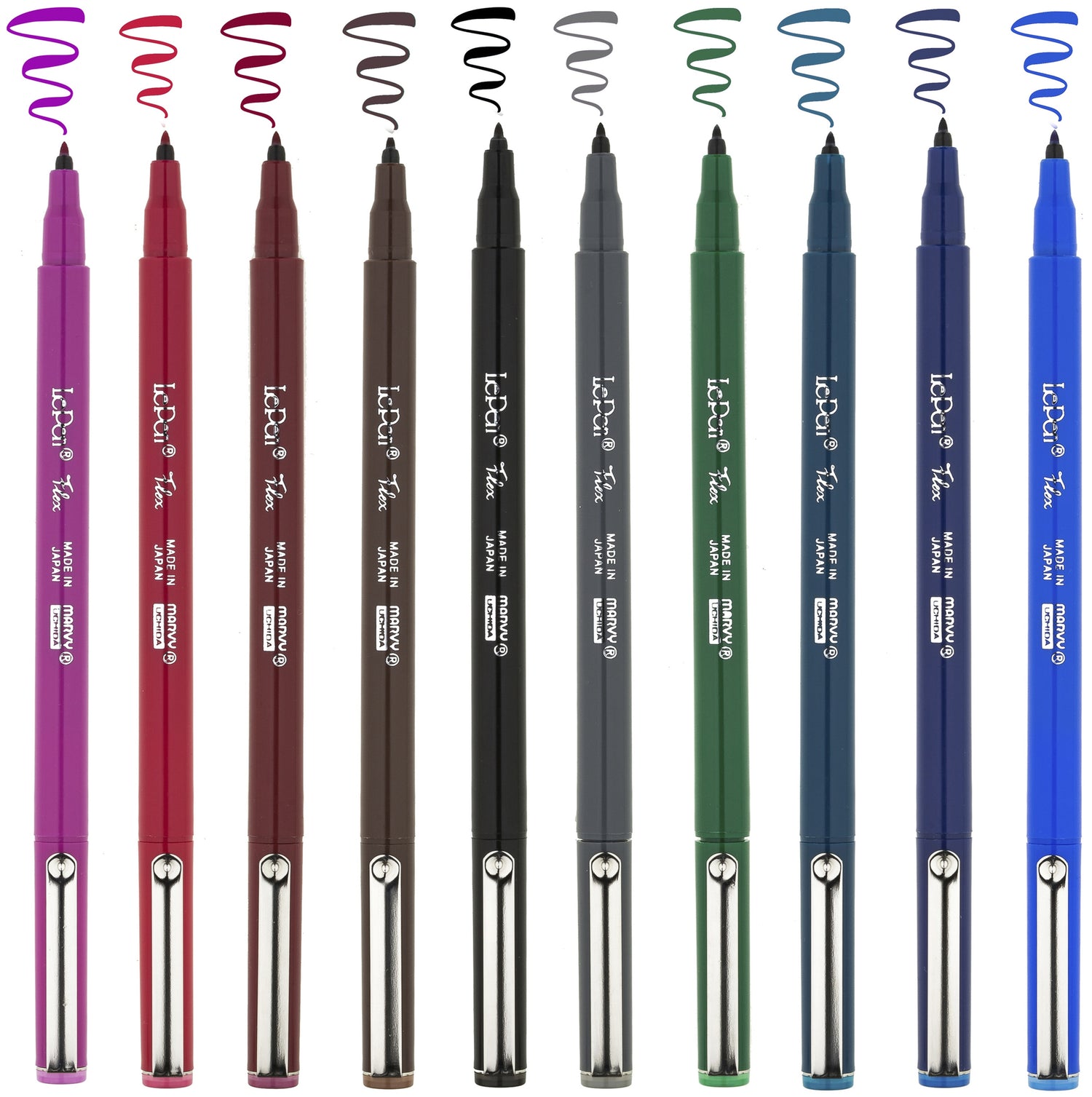 Marvy Uchida LePEN FLEX PRIMARY MARKER SET 10pc