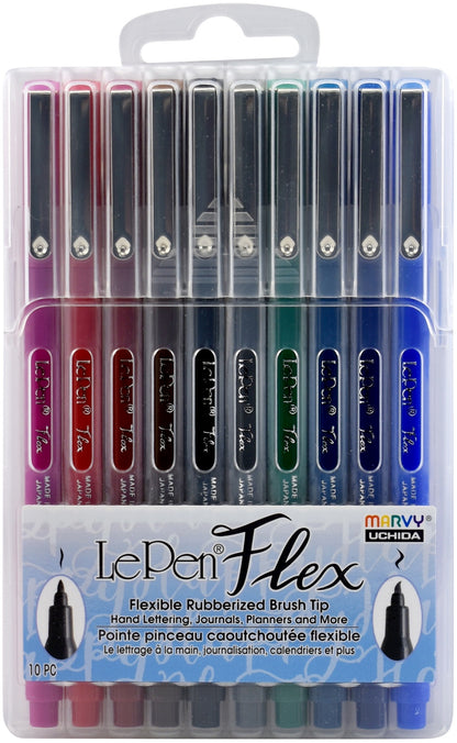 Marvy Uchida LePEN FLEX PRIMARY MARKER SET 10pc