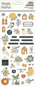 Simple Stories HEARTH & HOME Puffy Stickers 44pc