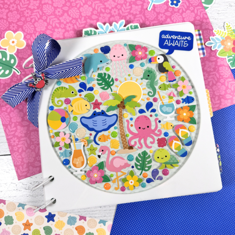 Doodlebug ISLAND TROPICS Shape Sprinkles 52pc