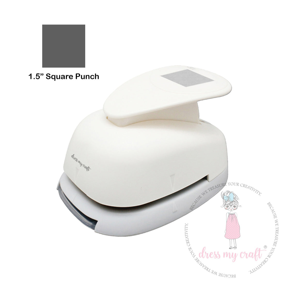 Dress My Craft SQUARE 1.5” Punch