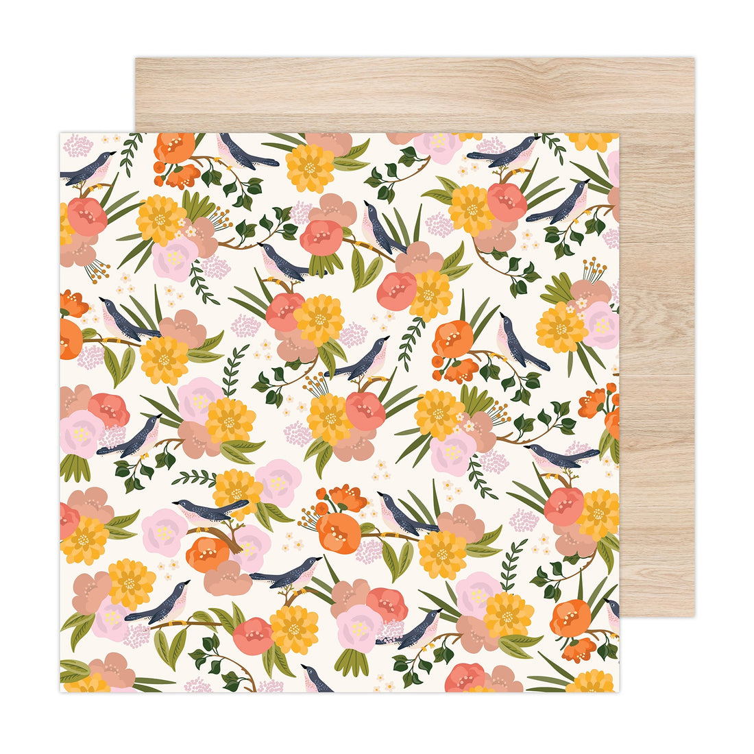 Jen Hadfield Live & Let Grow TREE TOPS 12"X12" Scrapbook Paper